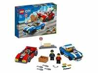 LEGO 60242 City Festnahme auf der Autobahn, Kinderspielzeug mit Polizei-Auto ab 5