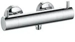 KLUDI BOZZ Thermostat-Brausearmatur, Wandmontage, Temperaturwahlgriff, 352030538 -