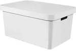 Curver Box INFINITY 45L mit Deckel, wei&szlig;, 54.5 x 37 x 25 cm, 233753 - Wei&szlig;
