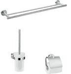 hansgrohe Logis UNIVERSAL Bad-Accessoire Sets, 3-teilig, chrom, 41727000 - Silber