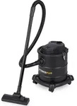 Powerplus POWX308, 1200 W, Trommel-Vakuum, Beutellos, 20 l, Schwarz - Schwarz