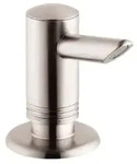 hansgrohe Seifen-/Sp&uuml;lmittelspender Einbauversion Edelstahl - Silber
