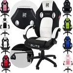 Elite Gaming Stuhl EXODUS | B&uuml;rostuhl Ergonomisch - Schreibtischstuhl - PC...