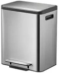 EKO - EcoCasa Recycler Treteimer 15+15 Liter - Stainless steel Plastic - Matt