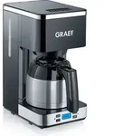 Graef FK512EU, Filterkaffeemaschine, 1 l, Gemahlener Kaffee, Schwarz, Edelstahl...