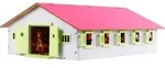 Kids Globe Pferdestall mit 9 Boxen 1:32 - Braun