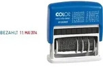 Colop S 120/WD, Selbstf&auml;rbestempel, Text/Datumsstempel, 4 x 42 mm, Blau, Wei&szlig;,