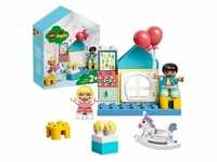 LEGO 10925 DUPLO Spielzimmer-Spielbox, Lernspielzeug, Puppenhaus mit großen