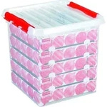 Sunware weihnachtskugelbox 125 kugeln - q-line - Transparent - Stapelbar | Mit Deckel