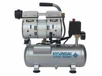 HYUNDAI Silent Kompressor SAC55751 (8 bar, 6L, tragbar, ÖLFREI, 59 dB, 550 W /...