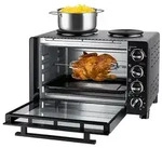 Unold 68885 Kleink&uuml;che All-in-one-Minibackofen mit Kochplatten zum Kochen, Grillen