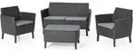 Allibert Salemo Lounge-Set, Farbe Graphite - Grau