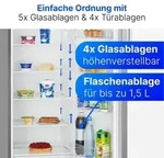 Bomann 733169, Bomann K&uuml;hlschrank ohne Gefrierfach | | 143cm | 5 Ablagen | 0&deg;C