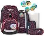 ergobag Schulranzen Pack-Set 6-teilig WellenreitB&auml;r blau mehrfarbig - Blau/Bunt