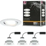 Paulmann LED Einbauleuchte Nova Plus Basisset schwenkbar - Wei&szlig;