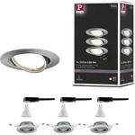 Paulmann LED Einbauleuchte Base Basisset schwenkbar - Grau