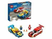 LEGO 60256 City Rennwagen-Duell, Konstruktionsspielzeug mit Rennauto und 2