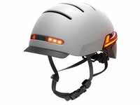 Livall BH51M Neo+BR80 57-61 cm grau Fahrradhelm E-Bike Helm LED Blinker Rücklicht