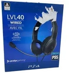 PDP Headset LVL40 Stereo f&uuml;r PS4, grau 051-108-EU - Blau/Grau