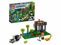 LEGO 21158 Minecraft Der Panda-Kindergarten, Bauset mit Alex und Tierfiguren,