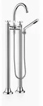 Dornbracht 25943809-00 Wannen-2-Lochbatt. VAIA - Silber