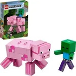 LEGO&reg; 21157 BigFig Schwein mit Zombiebaby V29 - Rosa