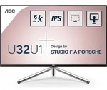 AOC U32U1, 80 cm (31.5"), 3840 x 2160 Pixel, 4K Ultra HD, LED, 5 ms, Schwarz