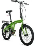 Bergsteiger Windsor 20 Zoll Faltrad, Klapprad, Shimano 6 Gang-Schaltung, LED