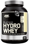 Optimum Nutrition Platinum HydroWhey &ndash; 1,6 kg &ndash; Dose Vanilla Bean - Schwarz