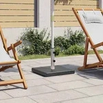 vidaXL Sonnenschirmst&auml;nder Granit 28,5 kg Quadratisch Schwarz - Schwarz