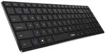 Rapoo E9100M, Volle Gr&ouml;&szlig;e (100%), Kabellos, RF Wireless, QWERTZ, Schwarz - Schwarz