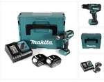 Makita DHP 483 RGJ Akku Schlagbohrschrauber 18 V 40 Nm + 2x Akku 6,0 Ah +...
