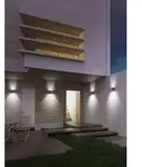 LCD Up & Down Wandleuchte LED 2fach mit Reflektor Graphit 2x7W Warmweiss IP54