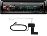Pioneer MVH-S520DABAN AUX/USB/BT/iPod+Ant. Kurzschacht - Schwarz