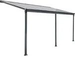 HOME DELUXE - Terrassen&uuml;berdachung SOLIS - Grau - B/T/H: 435 / 442 x 300 / 303...