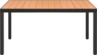 vidaXL Gartentisch Braun 150x90x74 cm Aluminium und WPC