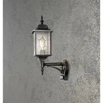 Konstsmide Milano Bewegungsmelder schwarz/silber lackiertes Aluminium, Acrylglas in