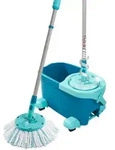 Leifheit Set CLEAN TWIST Disc Mop Ergo Mobile - T&uuml;rkis/Blau