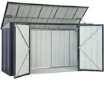 Globel Industries Metall M&uuml;lltonnenbox, M&uuml;lltonnenverkleidung, Tonnendepot "Easy