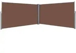 vidaXL Ausziehbare Seitenmarkise 160&times;600 cm Braun - Braun