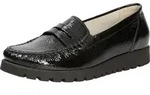 WALDL&Auml;UFER Damen Slipper sportlich schwarz Gr. 4 - Schwarz - 36,5