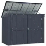Globel Ger&auml;tehaus "Tonnen-Depot Easy" 5x3 - 2bins, anthrazit