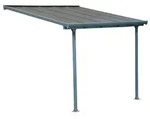 Palram - Canopia Terrassen&uuml;berdachung Feria Anthrazit 295x305x305 cm - Grau