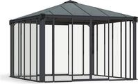Palram - Canopia Aluminium Kaltwintergarten Ledro 3600 Anthrazit 360x360x295 cm -