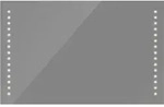 vidaXL Badspiegel mit LED-Leuchten 100&times;60 cm - Silber