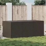 vidaXL Gartenbox Poly Rattan 180x90x70 cm Braun - Braun