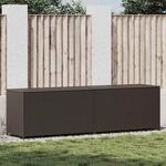 vidaXL Gartenbox Poly Rattan 200x50x60 cm Braun