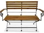vidaXL Gartenbank Klappbar 112 cm Massivholz Akazie - Braun