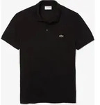 Lacoste Polo Slim Fit Schwarz Einfarbig Baumwolle - Schwarz - XXL