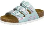 Pantolette Bioline Flower Kids 28 - Gr&uuml;n - 28